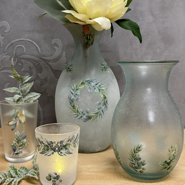 3D-Rub On Aufkleber - Eukalyptus Design - RB3-085